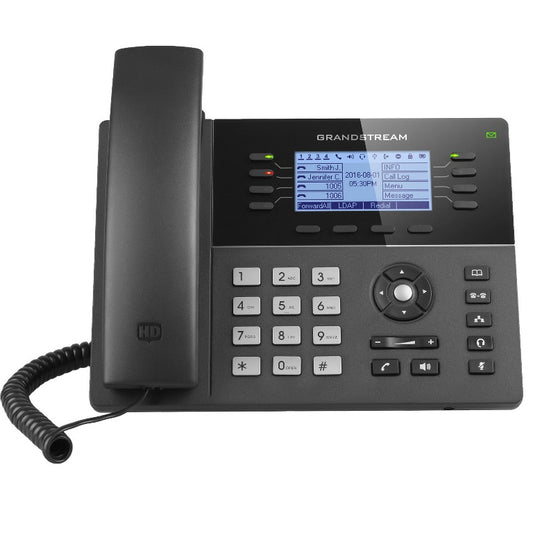 Grandstream GXP1780 HD PoE IP Phone 200x80 LCD, 8 lines, Dual 10/100Mbps Ports, 4 program keys, 32 BLF, EHS GXP1780