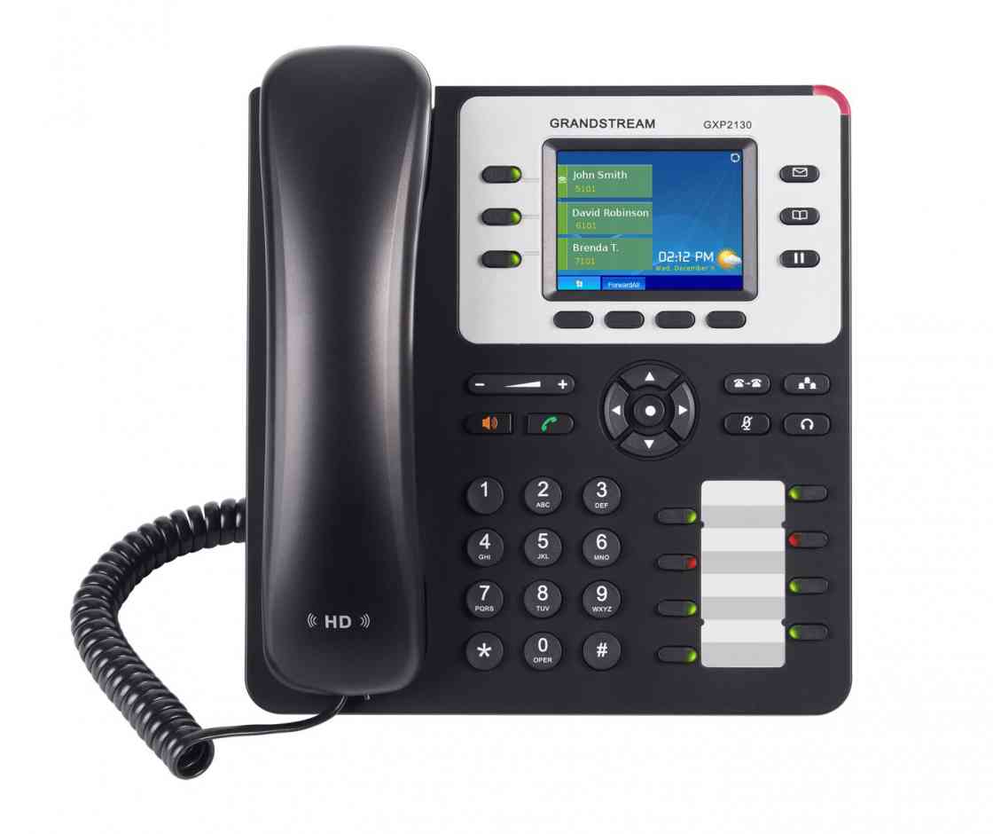 *LS Grandstream GXP2130 3 Line IP Phone, 3 SIP Accounts, 320x240 Colour LCD Screen, HD Audio, Built-In Bluetooth GXP2130