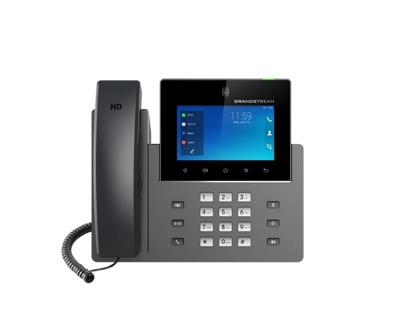 *LS* Grandstream GXV3350 16 Line Android IP Phone, 16 SIP Accounts, 1280 x 800 Colour Touch Screen, 1MB Camera, Built In Bluetooth+WiFi, Powerable Via GXV3350
