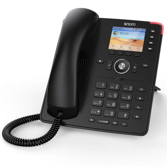 SNOM D713 IP Desk Phone, HD Audio, PoE, TFT Liquid Crystal Display (LCD), Headset Connectable (Include SnomA100M and Snom A100D) 00004582