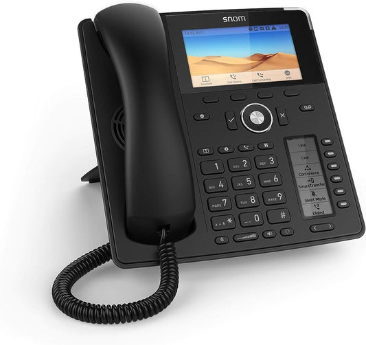 SNOM D785N SIP Desk Phone, 4.3 Inch Colour Display, 480 x 272 Pixels, HD Audio, USB, 48 Self-Labeling Keys 00004599