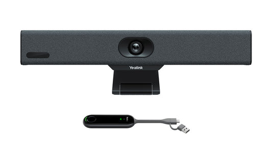Yealink A10 All-In-One Android Video Collaboration Bar For Focus & Small Rooms, A10 Android Meeting Bar, VCR11 Remote, WPP30, UC Certified  A10-015