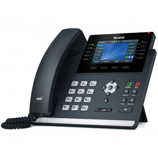 Yealink T46U 16 Line IP phone, 4.3' 480x272 pixel Colour LCD with backlight, Dual USB Ports, POE Support, Wall Mountable, Dual Gigabit, (T46S) SIP-T46U