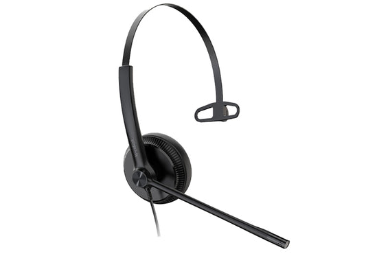 Yealink UH34-M-UC Wideband Noise Cancelling Headset, USB, Leather Ear Piece, Mono UH34-M-UC