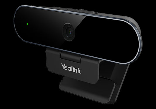 Yealink UVC20 Personal Webcam, 1080p/30FPS, USB Camera for Desktop PC, Built-in Lens Cap, Omni Directional Mic, Zoom, Teams UVC20