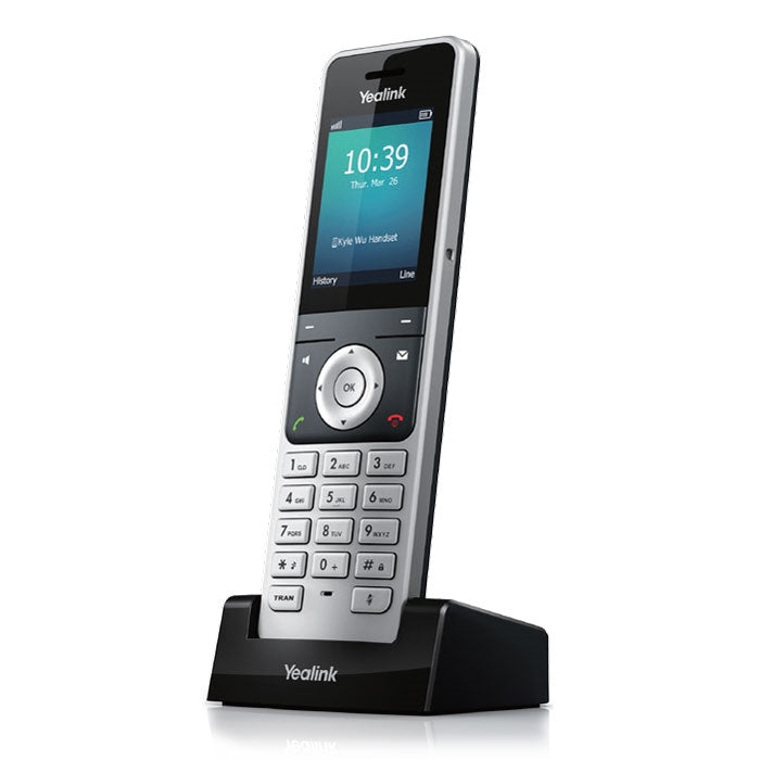 Yealink W56H Cordless DECT IP Phone Handset, Wireless, HD Audio Quality, Quick USB Charging, High-end ID design, Microsoft SIP Gateway, Teams W56H