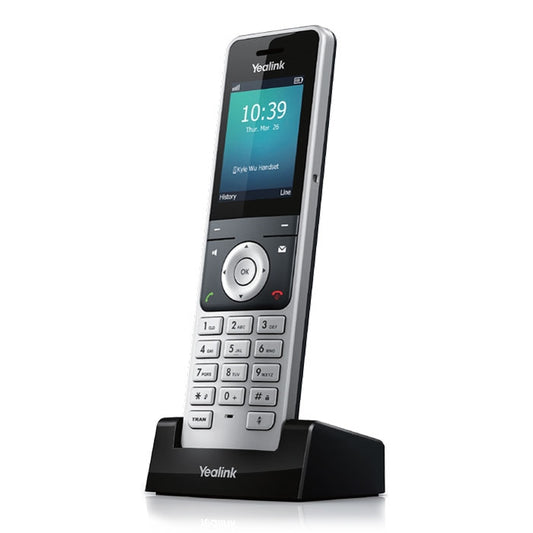 Yealink W56H Cordless DECT IP Phone Handset, HD Audio Quality, Quick USB Charging, High-end ID design W56H