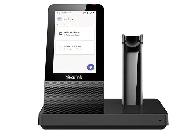 Yealink WHB670 Replacement DECT Base with Touch Screen for WH67 MS and UC Headsets WHB670