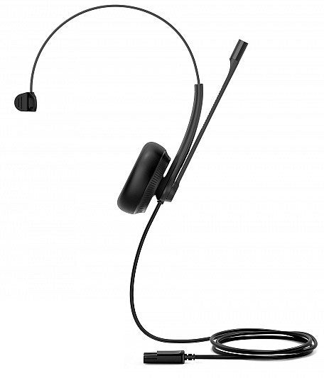 Yealink YHM341 Wideband QD Mono Headset, Leather Ear Cushion, For Yealink IP Phones, QD cord not included YHM341