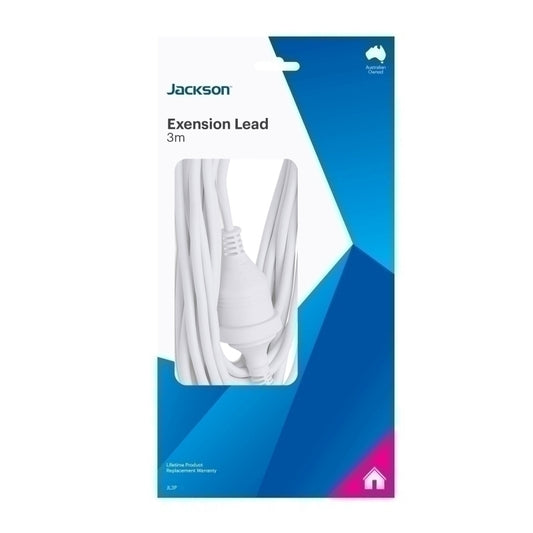 Jackson 3M Ext Lead White  - JL3P