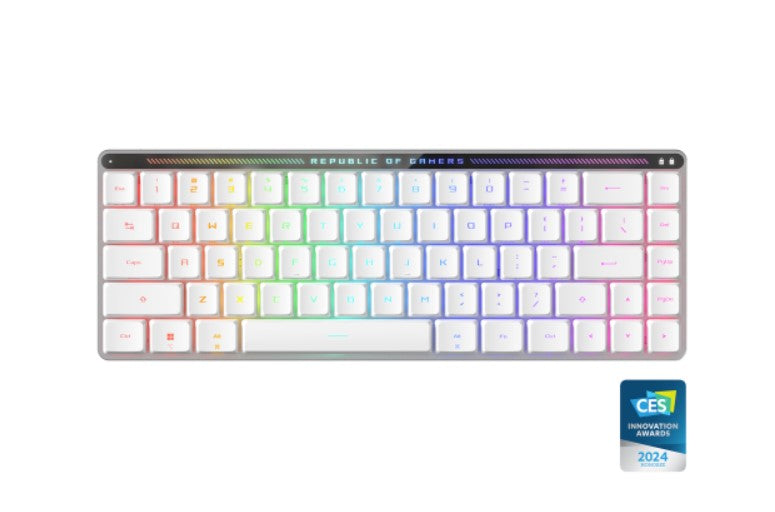 ASUS ROG Falchion RX Red Low Profile Wireless Gaming Keyboard, Tri-mode Connection, ROG Omni Receiver, Intuitive control ROG FALCHION RX LOW PROFILE RED SWITCH
