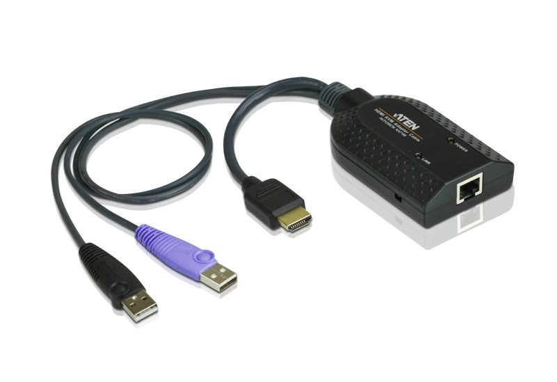 Aten HDMI USB KVM Adapter Cable with Virtual Media & Smart Card Reader Support for KN/KM/KH series KA7168-AX