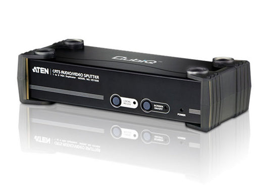 Aten Professional Video Splitter 8 Port VGA Video Splitter over Cat5 w/ Audio and RS-232, 1920x1200@60Hz or 150m Max VS1508T-AT-U