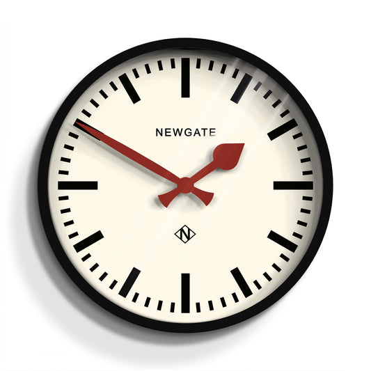 Newgate Luggage Clock Black NGLUGG390K