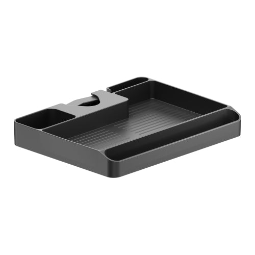 Brateck Pole Mounted Storage Shelf Easily mounted to F30-48mm (1.2'-1.9') poles (BLACK) 224x176x30mm (8.8'x6.9'x1.2' ) DA12-1-B