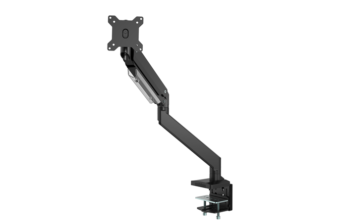 Brateck Single Monitor Heavy-Duty Gas Spring Aluminum Monitor Arm Fit Most 17'-35' Monitor Up to15kg per screen LDT23-C012
