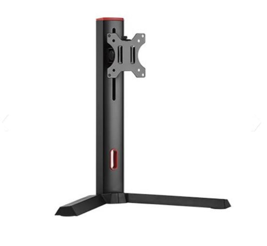 Brateck Single Screen Classic Pro Gaming Monitor Stand Fit Most 17'-32' Monitor Up to 8kg/Screen --Red Colour VESA 75x75/100x100 (LS) LDT32-T01-R