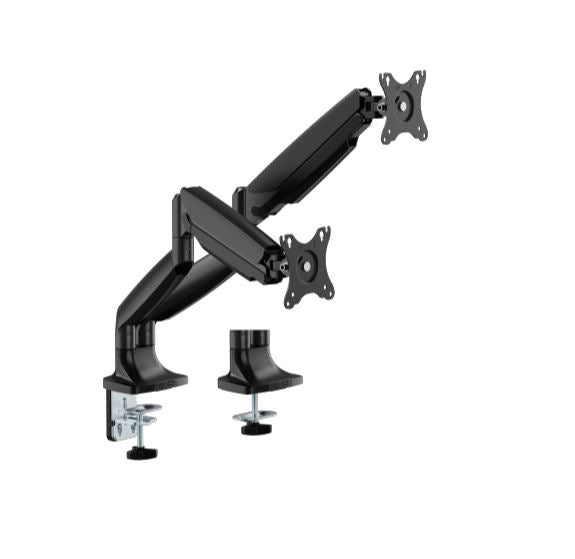 Brateck LDT82-C024-BK Dual Screen Heavy-Duty Gas Spring Monitory Arm with For most 17'~35' Monitors, Matte Black LDT82-C024-BK