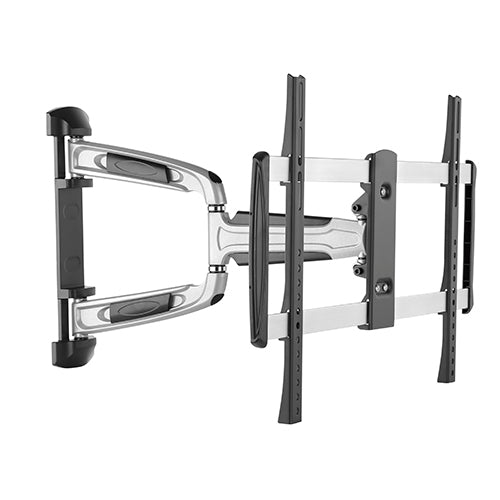 Brateck Chic Aluminum Full-Motion TV Wall Mount For 37'-70' Curved & Flat panel TVs up to 35KG, Matte Black & Metallic Grey LPA31-463