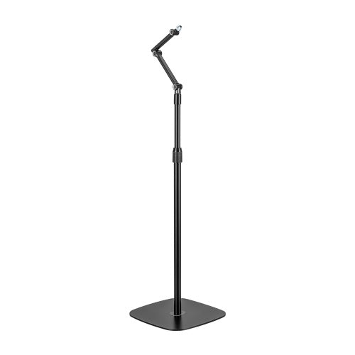 Brateck Stylish Height Adjustable Microphone Floor Stand(Matte Black & Light Grey) 320x320x1694mm MDS16-2