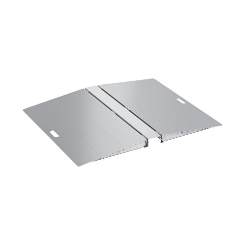 Brateck Two-Sided Aluminum Wheelchair Threshold Ramp, Silver Color, 1114x920x60mm, Weight Capacity 300kg RMP01-1
