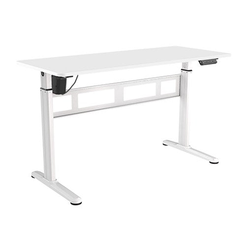 Brateck Stylish Single-Motor Sit- Stand Desk 1400x600x740~1200mm - White S04-22D-W