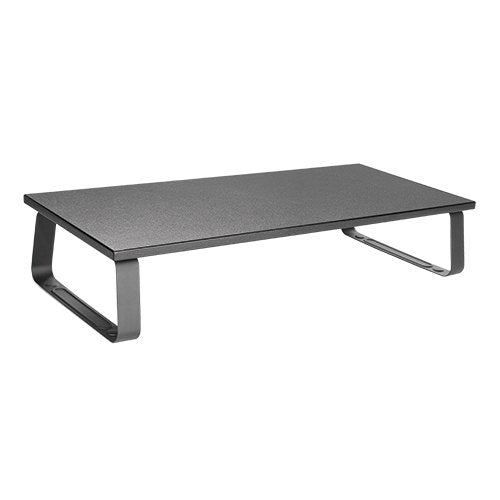 Brateck Timber Desktop Monitor Stand (600x260x120mm) Fit Screen Size 13'-32' Weight Capacity Up to 20kg- Black STB-111