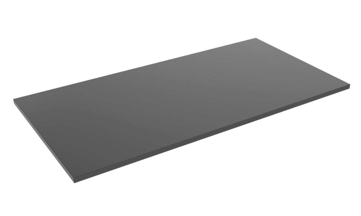 Brateck Particle Board Desk Board 1500X750MM Compatible with Sit-Stand Desk Frame - Black(LS) TP15075-B