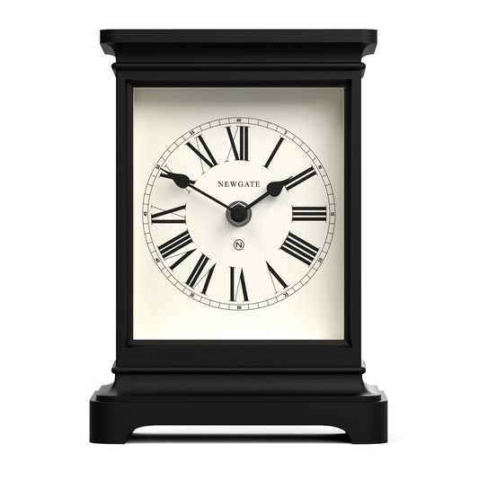Newgate Time Lord Mantel Clock Matte Black NGMAN/TLOR187CK