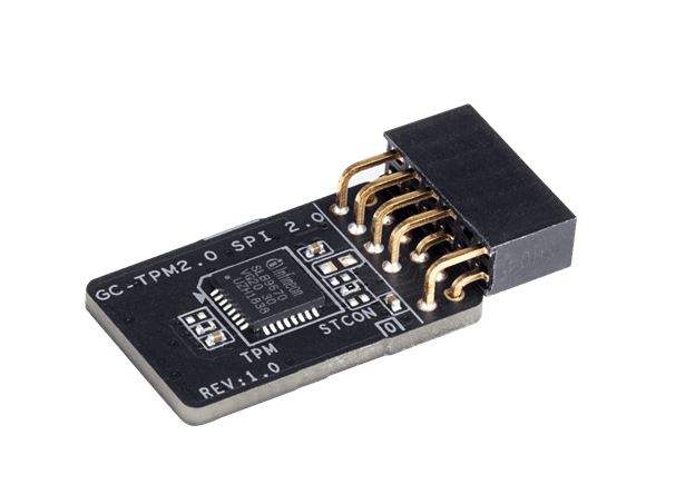 Gigabyte GC-TPM2.0 SPI 2.0 Module with SPI interface (Exclusive for Intel 400-series), Intel 400 series/Z390 M GAMING, AMD 550 series GC-TPM2.0 SPI V2 1.0