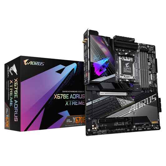 Gigabyte X670E AORUS XTREME AMD AM5 ATX Motherboard 4x DDR5~128GB, 3x PCIe x16, 4x M.2, 6x SATA 6, 6x USB 3.2, 2x USB-C, 4x USB 2.0 GA-X670E AORUS XTREME
