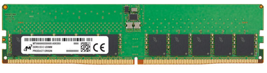 Micron/Crucial 32GB (1x32GB) DDR5 ECC UDIMM 4800MHz CL40 2Rx8 ECC Unbuffered Server Memory 3yr wty MTC20C2085S1EC48BR