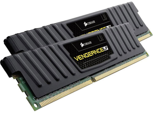 Corsair Vengeance Low Profile 16GB (2x8GB) DDR3 UDIMM 1600MHz C9 1.5V XMP 1.3 Desktop Gaming Memory Black CML16GX3M2A1600C9