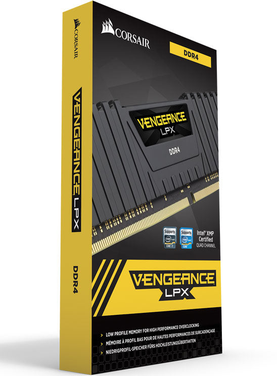 Corsair Vengeance LPX 16GB (2x8GB) DDR4 3600MHz C18 Desktop Gaming Memory Black - AMD Ryzen CMK16GX4M2Z3600C18