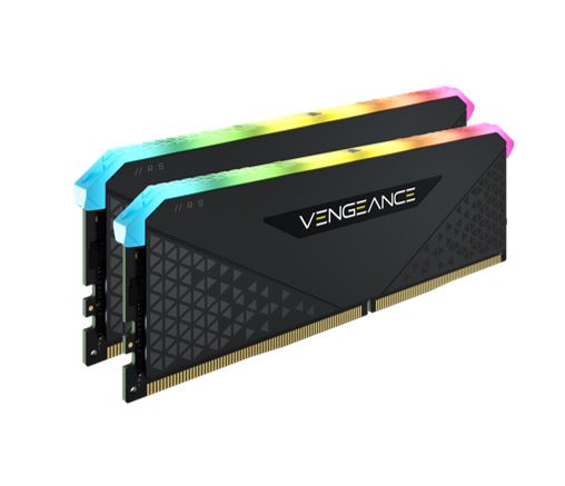 Corsair Vengeance RGB RT 32GB (2x16GB) DDR4 3200MHz C16 16-20-20-38 Black Heatspreader Desktop Gaming Memory for AMD CMN32GX4M2Z3200C16