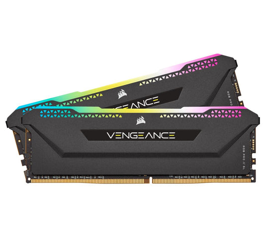 Corsair Vengeance RGB PRO SL 16GB (2x8GB) DDR4 3200Mhz C16 Black Heatspreader for AMD Desktop Gaming Memory CMH16GX4M2Z3200C16