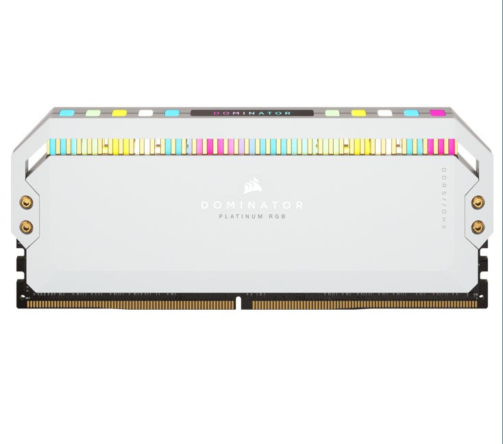 Corsair Dominator Platinum RGB 64GB (2x32GB) DDR5 UDIMM 5200Mhz C40 1.25V White Desktop PC Gaming Memory CMT64GX5M2B5200C40W