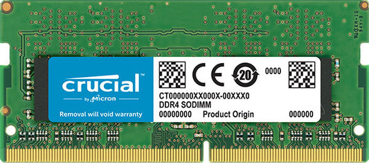 Crucial 16GB (1x16GB) DDR4 SODIMM 3200MHz CL22 1.2V Single Ranked Notebook Laptop Memory RAM CT16G4SFS832A