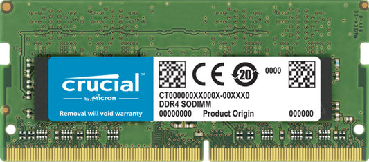 Crucial 32GB (1x32GB) DDR4 SODIMM 3200MHz CL22 1.2V Dual Ranked Notebook Laptop Memory RAM CT32G4SFD832A
