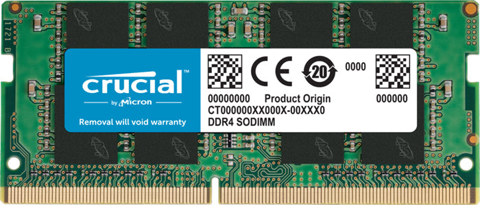 Crucial 8GB (1x8GB) DDR4 SODIMM 3200MHz CL22 1.2V UnRanked Notebook Laptop Memory RAM CT8G4SFRA32A