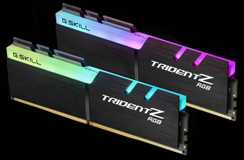G.SKILL F4-3600C18D-32GTZR 32GB (2 x 16GB)/ PC4-28800 / DDR4 3600 Mhz/ Timings 18-22-22-42/ Voltage 1.35V/ Trident Z RGB F4-3600C18D-32GTZR