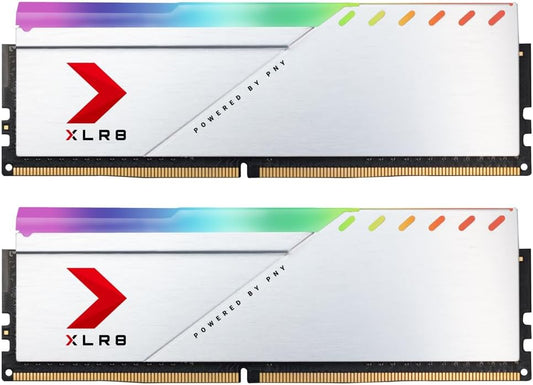 PNY MD16GK2D4320016XSRGB (8GBx2, 1 kit), UDIMM, RGB SILVER, DDR4-3200-16/18/18/36, 1.35v (AMZ) MD16GK2D4320016XSRGB