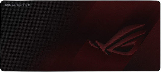ASUS ROG SCABBARD II Gaming Mouse Pad, Extended Size (900x400mm) Water/Oil/Dust Respellent, Anti-Fray, Soft Cloth With Rubber Base ROG SCABBARD II