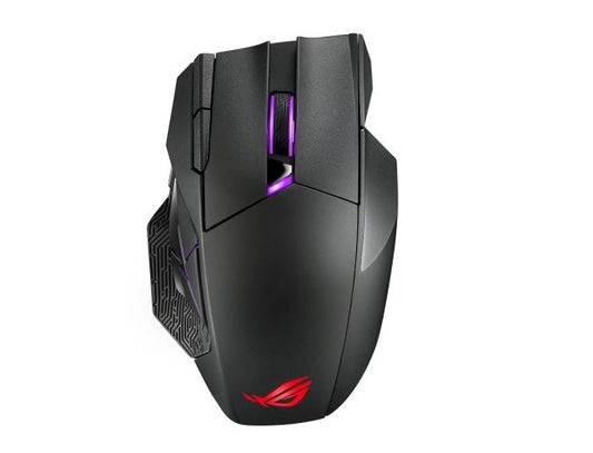 ASUS ROG Spatha X Gaming Mouse 19, 000 dpi, Exclusive Push-Fit Switch Sockets, ROG Micro Switches, ROG Paracord and Aura Sync RGB lighting ROG SPATHA X
