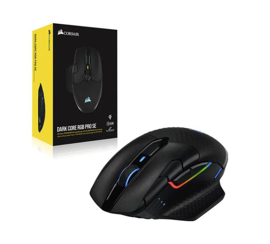 Corsair DARK CORE RGB SE PRO Gaming Mouse - Black, Wire, Wireless Qi Charging,  CH-9315511-AP