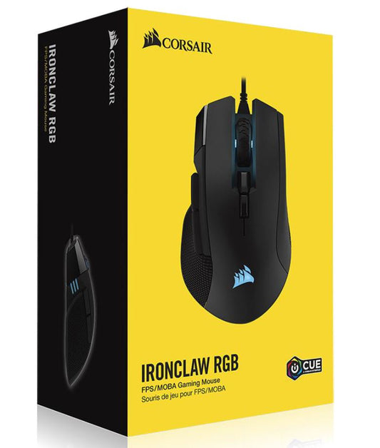 Corsair IRONCLAW RGB, FPS/MOBA 18, 000 DPI Gaming Mouse CH-9307011-AP
