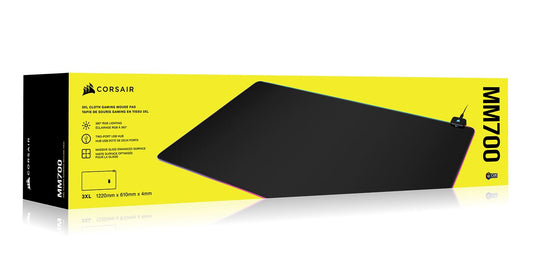Corsair MM700 RGB 3XL - ICUE, Dynamic Three Zone RGB, low friction micro-texture surface, Ultimate Gaming Setup.1, 220mm x 610mm Mousemat CH-9417080-WW