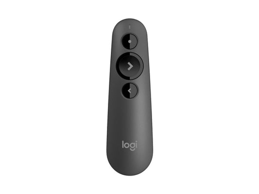 Logitech R500S Laser Presentation Remote with Dual Connectivity Bluetooth or USB 20m Range Red Laser Pointer for PowerPoint Keynote Google Slides  910-006521