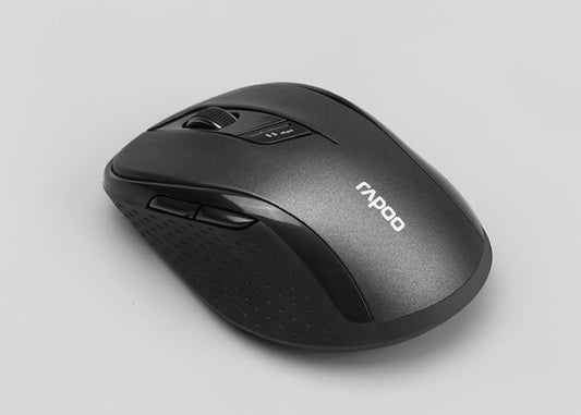 RAPOO M500 Multi-Mode, Silent, Bluetooth, 2.4Ghz, 3 device Wireless Optical Mouse - Simultaneously Connect Multiple Devices M500