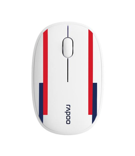 RAPOO Multi-mode wireless Mouse Bluetooth 3.0, 4.0 and 2.4G Fashionable and portable, removable cover Silent switche 1300 DPI England - world cu  M650-EN